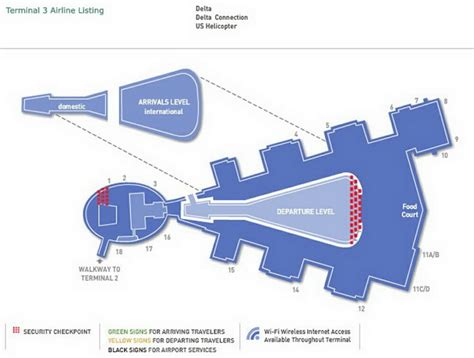 Airport Terminal Map Jfk Airport Terminal 3