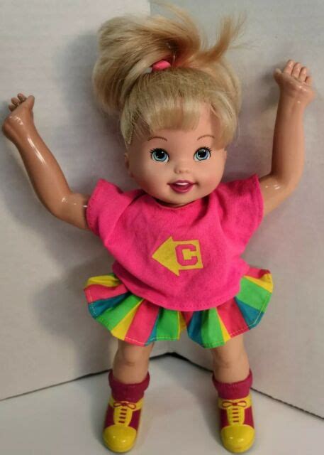 1993 Vtg Casey Cartwheel Cheerleader Doll Toy Biz Poseable Blond Hair