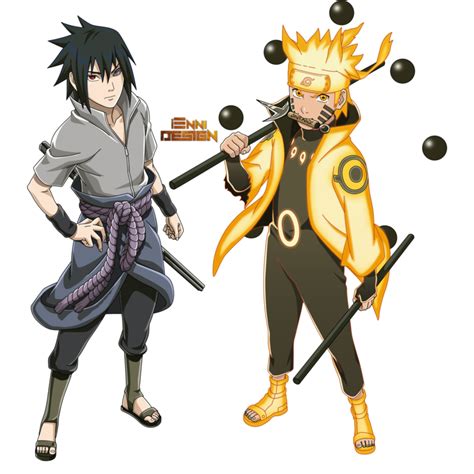 Naruto And Sasuke By Iennidesign Naruto Shippuden Naruto Uzumaki
