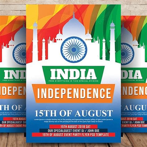 Indian Independence Day Flyer Template Download On Pngtree