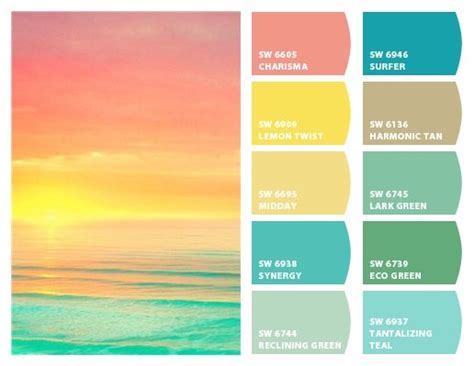 Tropical Beach Color Palette Fidela Rountree