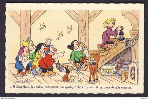 French Walt Disney Snow White And The 7 Dwarfs 9 Topics Cartoons