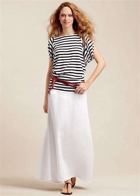 A Timeless Classic White Two Piece Maxi Skirt Set White Linen Skirt