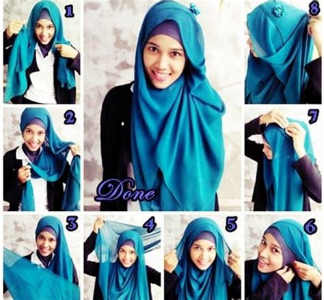 Latest Beautiful Hijab Styles Tutorial 2018 19 Different Face Shapes Hijab Style Tutorial