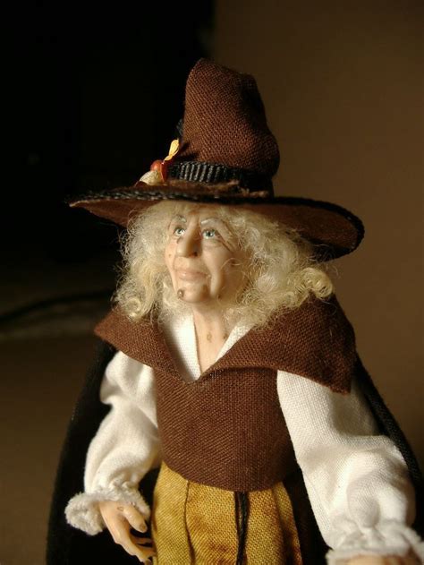 karin smead dolls little brown witch 1 12 scale doll made by karin smead witch doll art