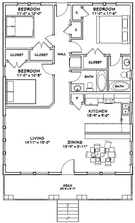 30x40 Pole Barn Floor Plans Floorplansclick