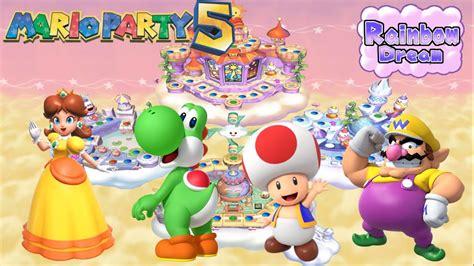Mario Party 5 Daisy Vs Yoshi Vs Toad Vs Wario Rainbow Dream Youtube