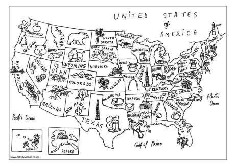 United States Map Coloring Page Pdf - Christopher Myersa's Coloring Pages