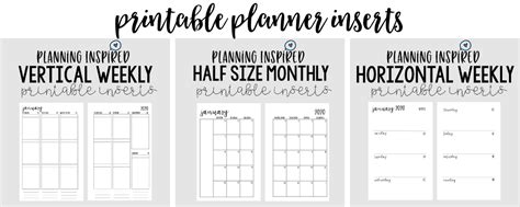 Free Printable Half Size Monthly Calendar For Your A5 Planner Planning Inspired
