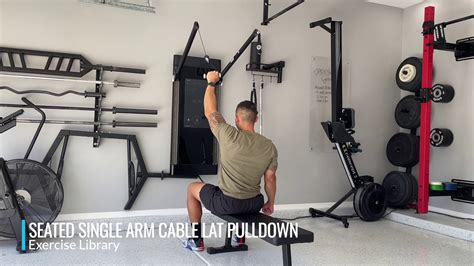 Seated Single Arm Cable Lat Pulldown Youtube