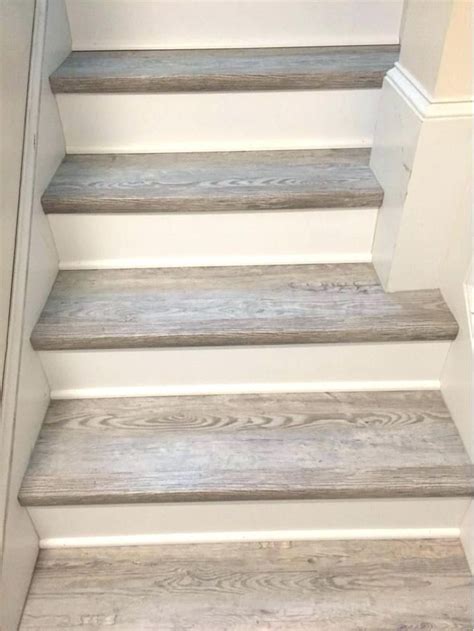 Our rubber stair treads, grit strip stair treads and rubber landing tiles cover wood, concrete or terrazzo steps. 8 Photos Vinyl Plank Flooring Stair Nose And View - Alqu Blog