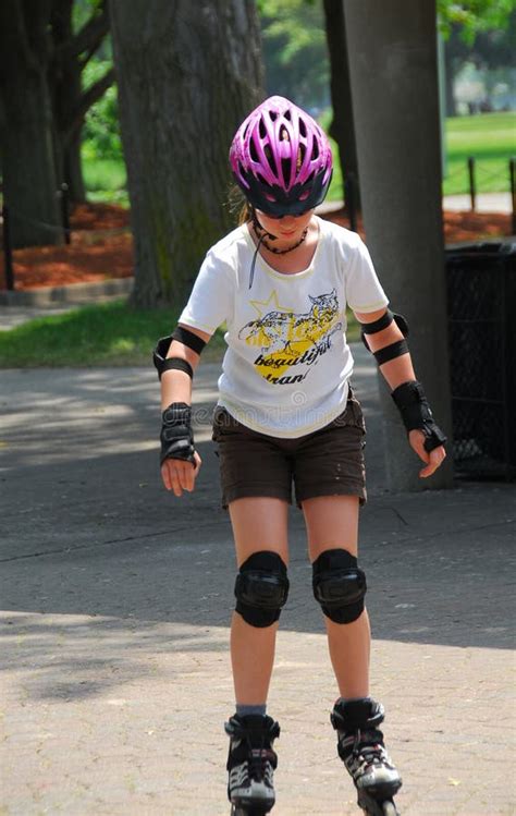 Girl Rollerblading Stock Image Image Of Active People 2223843