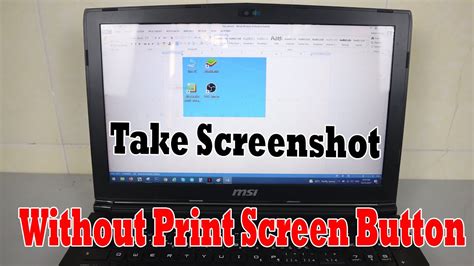 How To Take Screenshot Without Print Screen Button Youtube