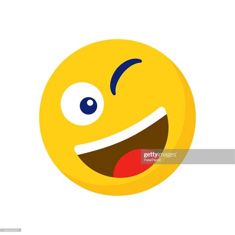 Smiley Wink Emoji Icon Emoticon Smile Emotion Funny Cartoon Social
