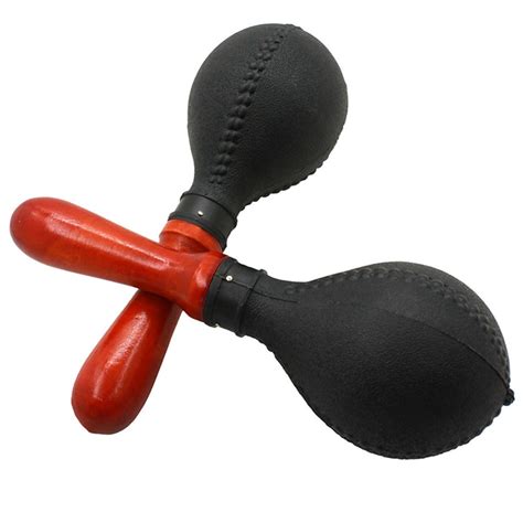 1xprofessional Pair Of Maracas Shakers Rattles Sand Hammer Percussion