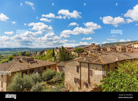 Idyllic Village In Tuscany Italy Stock Photo Alamy