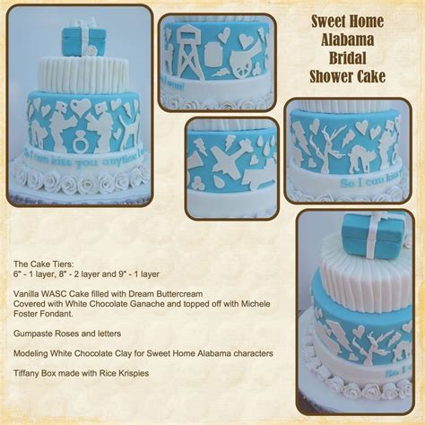 Sweet Home Alabama Bridal Shower Cake
