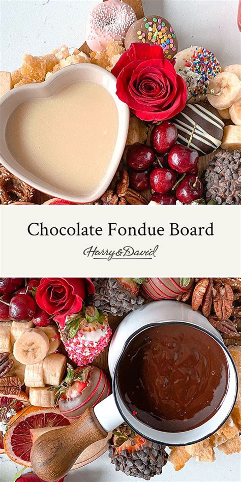 Valentines Day Dessert Board With Chocolate Fondue Recipe Recipe In
