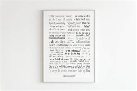 Jessica Day Quotes New Girl Tv Show Etsy