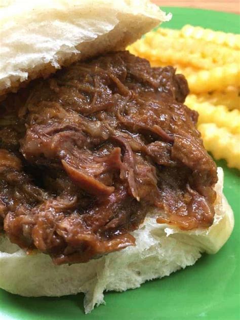 Easy Oven Roasted Barbecue Beef Sandwiches Back To My Southern Roots