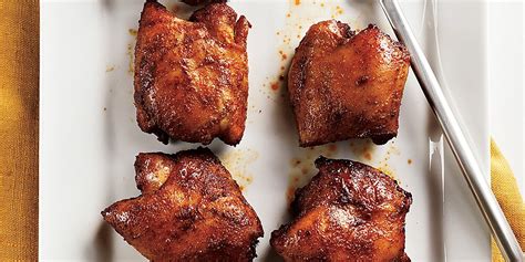 Spicy Honey Brushed Chicken Thighs Recipe Myrecipes