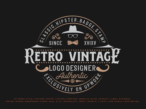 Unique And Awesome Retro Vintage Logo Design Upwork