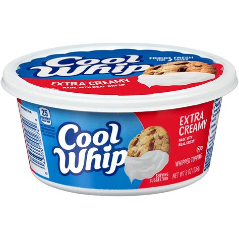 Cool Whip Extra Creamy Whipped Topping 8 Oz Tub Grocery