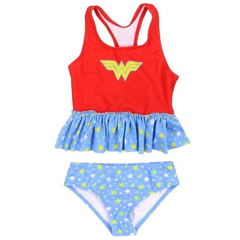 Dc Comics Wonder Woman Toddler Girls 2 Piece Swimsuit Space City Kids
