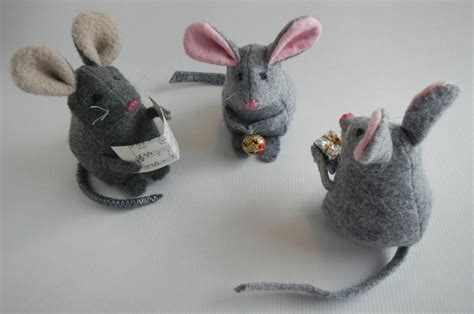 Mouse Sewing Pattern Pdf 4 Inches Tall Wool Felt Toy Party Etsy
