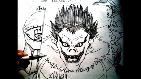 Death Note Mira Y Animate A Dibujar A Ryuk Face Xdeios Youtube