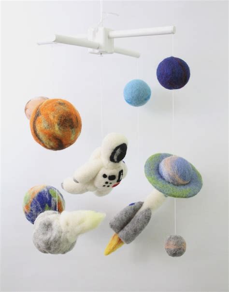 Planets Baby Mobile For Space Themed Nursery With Rocket And Etsy