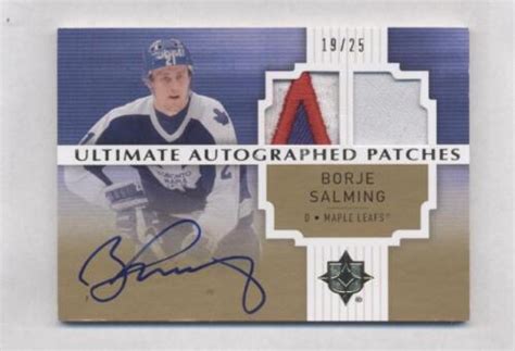 Borje Salming Patchautographjersey Card Collection Ebay