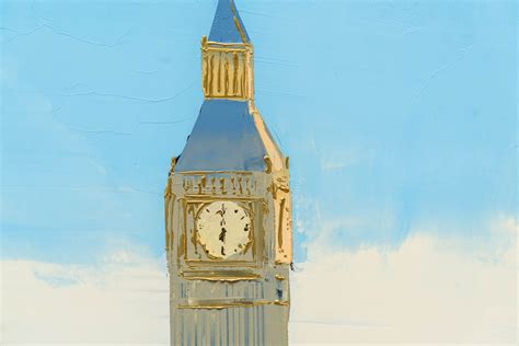 Westminster Bustle Original London Painting By Paul Kenton