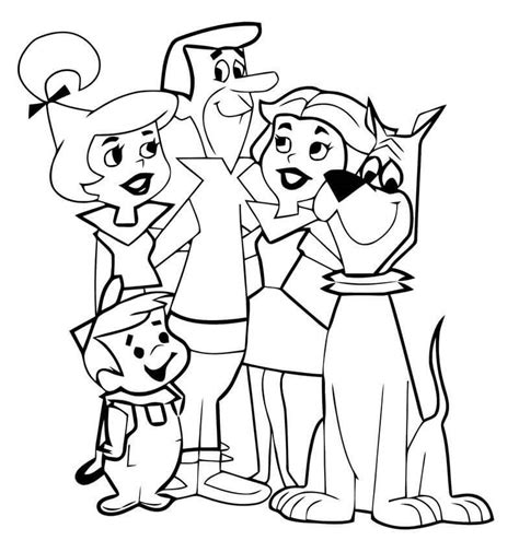 Jetsons Coloring Page Cartoon Coloring Pages Coloring Sheets Sexiz Pix