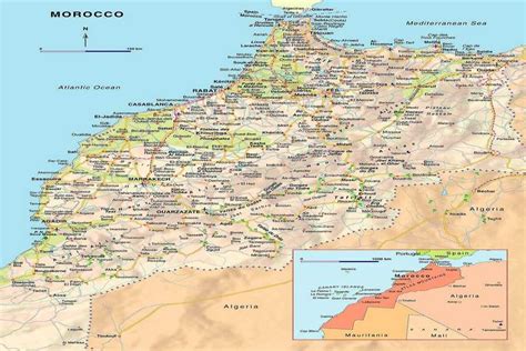 Carte Du Maroc Guide Voyage Maroc Carte Du Maroc Maroc Voyages