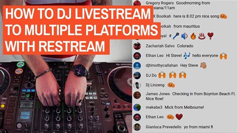 How To Dj Livestream To Multiple Platforms With Restream Youtube