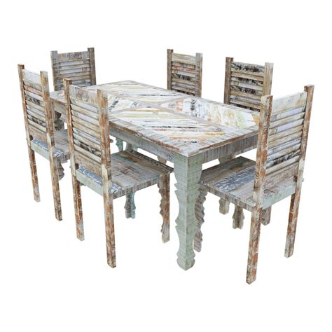 5 out of 5 stars. Tucson Rainbow Rustic Reclaimed Wood 9Pc Dining Room Set