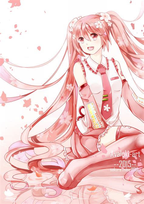 Sakura Miku 2015 Fanart By Avaloki On Deviantart