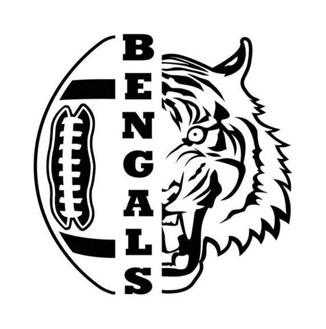 Bengals Football Instant Download Bengal Vector Eps Dxf Svg Png
