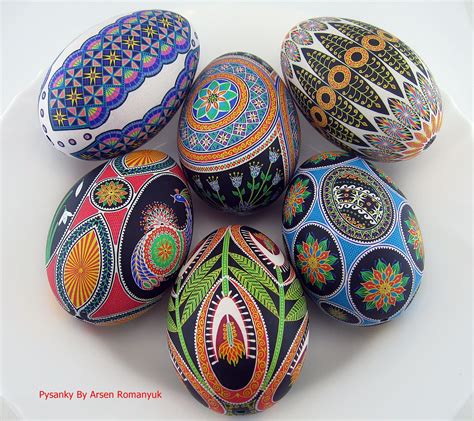 Real Hand Painted Pysanky Egg Decorate Goose Egg Ukraine Etsy