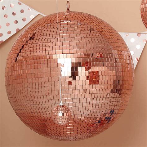 Buy 20 Rose Gold Disco Mirror Ball Large Disco Ball With Hanging