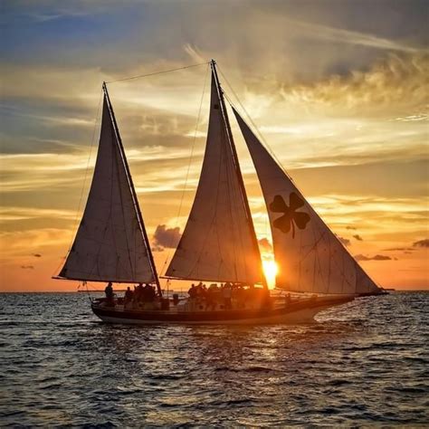Schooner Champagne Sunset Sail Sebago Watersports Key West Key West