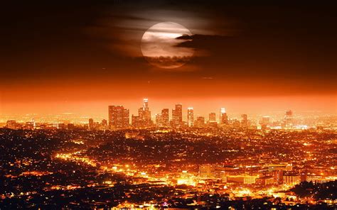 2k Free Download High Definition Los Angeles In 3d For La Skyline
