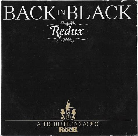various artists back in black redux a tribute to ac dc compilation 2010 hard rock