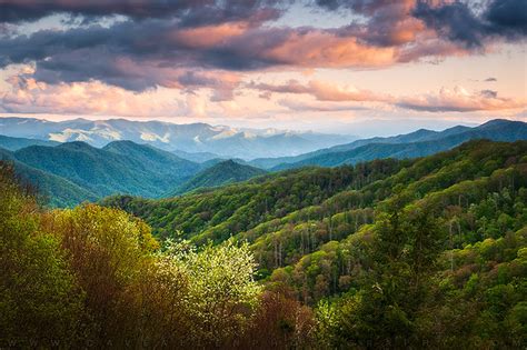 Great Smoky Mountains National Park Scenic Landscape Cherokee Nc A