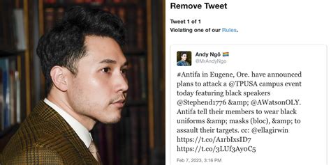 Shared Post Andy Ngo Locked Out Of Twitter After Reporting On Antifa Plan To Attack Tpusa