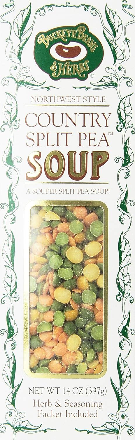 Country Split Pea Soup Dry Soup Mix Buckeye Beans And Herbs 14oz