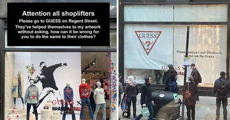 Banksy Encourages His Fans To Shoplift From Guess After Accusing Them Of Stealing His Art