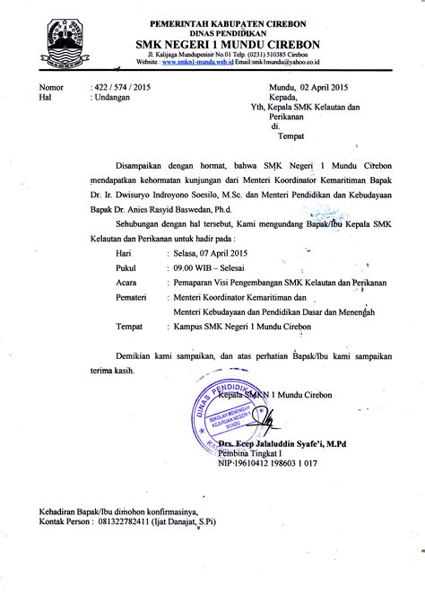 Contoh surat undangan ulang tahun dalam bahasa inggris dan artinya. Undangan SMK Kelautan & Perikanan | SMKN 1 Mundu Cirebon
