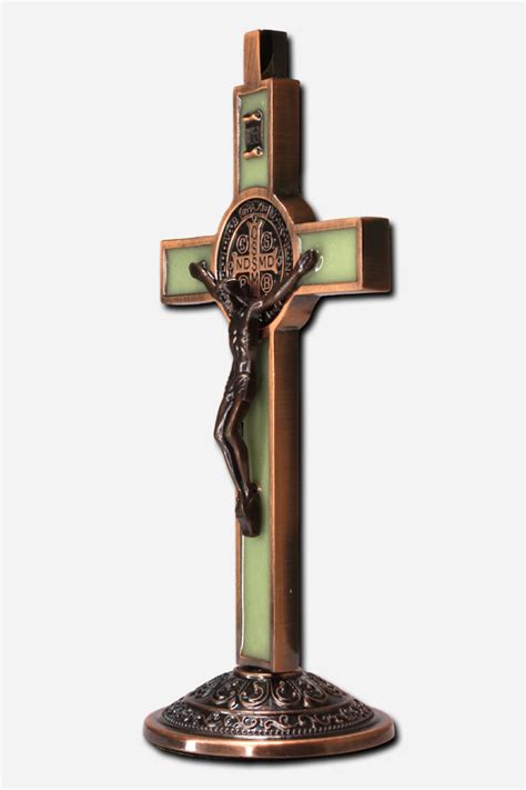 Standing Crucifix Glow In The Dark Copper C5 0398 Scppr St Pauls